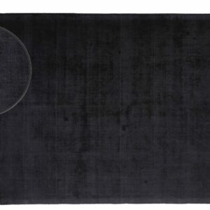שטיח טימבר (ויסקוזה) - שחור עגול