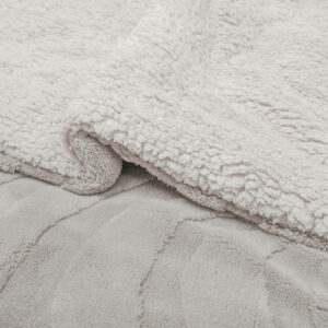 שמיכת פוך ג'קארד עם פרוות מינק מפנקת בלייק - בג