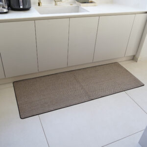 שטיח כביס עם בטנה גומי אפור - שרלוט