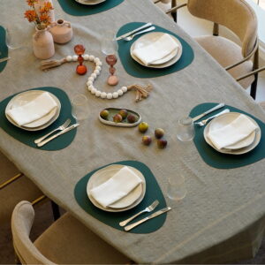 מפת שולחן גקארד דמוי פשתן אבישג - מרווה