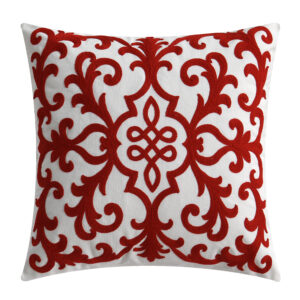 כרית נוי רקומה גרנדה - אדום