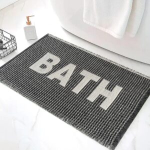 שטיח אמבטיה וופל קוסטה אפור