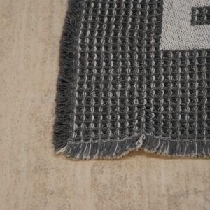 שטיח אמבטיה וופל קוסטה אפור