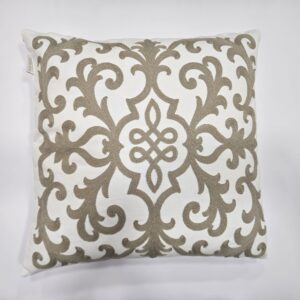 כרית נוי רקומה גרנדה - אבן