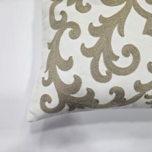 כרית נוי רקומה גרנדה - אבן