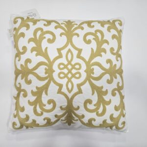 כרית נוי רקומה גרנדה - חרדל