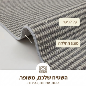שטיחון דמוי צמר מרסלו מולטי אבן